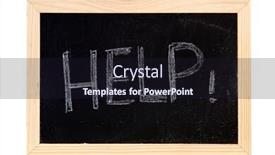  Presentation with blackboard - Presentation theme enhanced with blackboard-writing-a-white-word background and a wine colored foreground