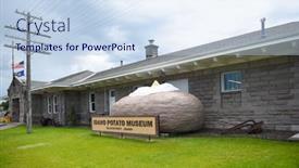  Presentation with idaho - PPT layouts with blackfoot-idaho-june-28-2017 background and a sky blue colored foreground