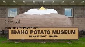  Presentation with idaho - Presentation theme having blackfoot-idaho-june-28-2017 background and a coral colored foreground