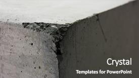  Presentation with corner - Cool new PPT theme with blackish - chipped or damaged edge backdrop and a dark gray colored foreground