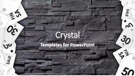  Presentation with plain colors gray texture cloth - PPT theme consisting of blackish - discount tags on texture background and a dark gray colored foreground