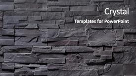  Presentation with marble tile texture stone wall - Theme consisting of blackish - texture of gray stone wall background and a dark gray colored foreground