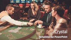  Presentation with class assembly clipart - Presentation theme consisting of token - upper class friends gambling background and a tawny brown colored foreground