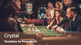  Presentation with gambling - Presentation theme enhanced with token - upper class friends gambling background and a wine colored foreground