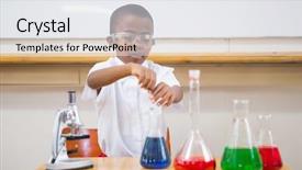  Presentation with education cute - Amazing PPT layouts having blacks education - cute pupil looking at liquids backdrop and a  colored foreground