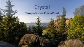  Presentation with eastern - PPT layouts having blacksmith-gorge-kovarova-rokle-nature background and a light blue colored foreground