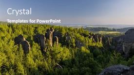  Presentation with eastern - Presentation theme having blacksmith-gorge-kovarova-rokle-nature background and a seafoam green colored foreground