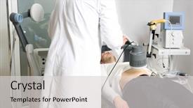  Presentation with clinic - Amazing presentation having bladder - inductive shortwave diathermy for young backdrop and a light gray colored foreground