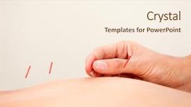  Presentation with bladder - Slides having bladder - macro detail of a hand background and a cream colored foreground