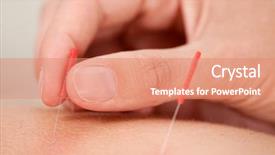  Presentation with bladder - Presentation enhanced with bladder - macro detail of a hand background and a coral colored foreground