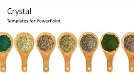  Presentation with nutrition supplements - Colorful presentation theme enhanced with bladder - seaweed and algae nutrition supplements backdrop and a white colored foreground