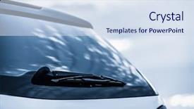 Presentation with blade - Theme featuring blade - closeup of car background and a sky blue colored foreground