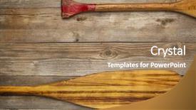  Presentation with blade - Cool new presentation design with blade and grip of wooden backdrop and a coral colored foreground