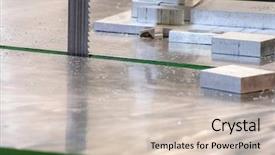  Presentation with blade - Slides enhanced with blade of an automatical metal background and a soft green colored foreground