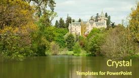  Presentation with house - Colorful presentation enhanced with blair drummond house near stirling backdrop and a tawny brown colored foreground