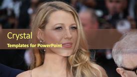  Presentation with gala night - Beautiful slide deck featuring blake-lively-attends-the-cafe backdrop and a violet colored foreground