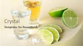  Presentation with blanco - Amazing slides having blanco-and-gold-tequila backdrop and a lemonade colored foreground