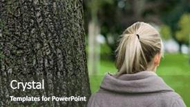  Presentation with lactation young woman breastfeeding - Amazing PPT layouts having blnad - portrait of a thoughtful young backdrop and a dark gray colored foreground