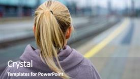  Presentation with pcos woman - Amazing theme having blnad - portrait of a thoughtful young backdrop and a gray colored foreground