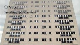  Presentation with urban poor - Cool new presentation theme with urban inner city tower block backdrop and a  colored foreground