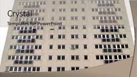  Presentation with urban - Colorful presentation enhanced with urban inner city tower block backdrop and a  colored foreground