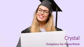  Presentation with announcement - Presentation theme featuring blank advertising banner good poster background and a sky blue colored foreground