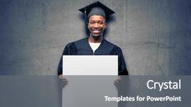  Presentation with announcement - Amazing slide deck having blank advertising banner good poster backdrop and a gray colored foreground