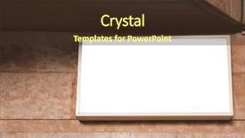  Presentation with airport boarding board - PPT layouts enhanced with blank advertising board on wall background and a  colored foreground