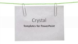  Presentation with hang - Presentation theme consisting of blank-advertising-paper-in-plastic background and a light gray colored foreground