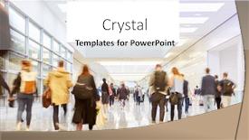  Presentation with trade - Slide deck having blank-advertising-space-at-trade background and a white colored foreground