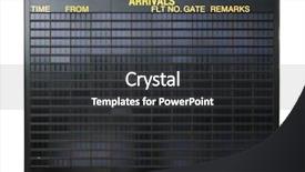  Presentation with departure board - Theme with blank airport board isolated background and a dark gray colored foreground