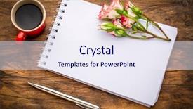  Presentation with rajasthani art - PPT theme with blank art sketchbook with flowers background and a sky blue colored foreground