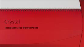  Presentation with blank - Amazing presentation theme having blank-background-paper-spiral-notebooks backdrop and a crimson colored foreground