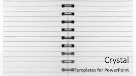 Presentation with spiral binding - Amazing theme having blank background paper spiral notebooks backdrop and a light gray colored foreground