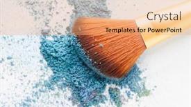  Presentation with eye - Slides having blank-background-with-crumbly-blue background and a  colored foreground