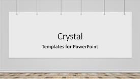  Presentation with action plan way forward text - Slide deck having blank banner hanging on wall background and a white colored foreground