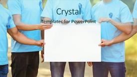  Presentation with prostate cancer - Slides enhanced with blank banner outdoors prostate cancer background and a arctic colored foreground