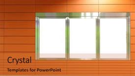  Presentation with business gas station - Cool new slides with blank billboard in metro station backdrop and a red colored foreground