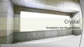  Presentation with modern building - Beautiful PPT layouts featuring blank billboard in modern building backdrop and a soft green colored foreground