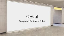  Presentation with blank - Slide set with blank billboard in modern interior background and a  colored foreground