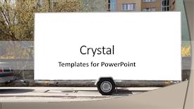  Presentation with blank - Beautiful presentation theme featuring blank billboard on car trailer backdrop and a white colored foreground