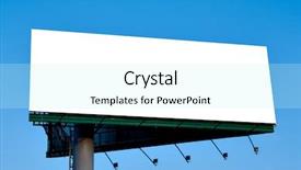  Presentation with sky blue - PPT layouts with blank-billboard-over-blue-sky background and a cool aqua colored foreground