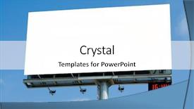  Presentation with rush hour - Cool new PPT theme with blank billboard with digital clock backdrop and a white colored foreground