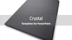  Presentation with black binder - Amazing theme having blank black binder isolated backdrop and a gray colored foreground