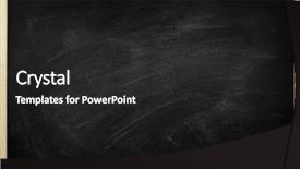  Presentation with chalk - Presentation theme featuring groundhog sits on ground and looks to the side background and a gray colored foreground.