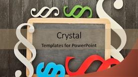  Presentation with blank signs - Presentation theme having blank blackboard as law background and a coral colored foreground