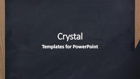  Presentation with chalk - Cool new presentation theme with blank blackboard with eraser backdrop and a dark gray colored foreground