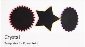  Presentation with star burst - Audience pleasing PPT layouts consisting of blank blackboard with star burst backdrop and a sky blue colored foreground