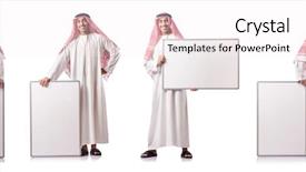  Presentation with blank - Slide deck consisting of blank board on white background and a white colored foreground