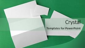  Presentation with brochure - Amazing presentation having paper sheet template booklet design - blank brochure envelope and card backdrop and a seafoam green colored foreground